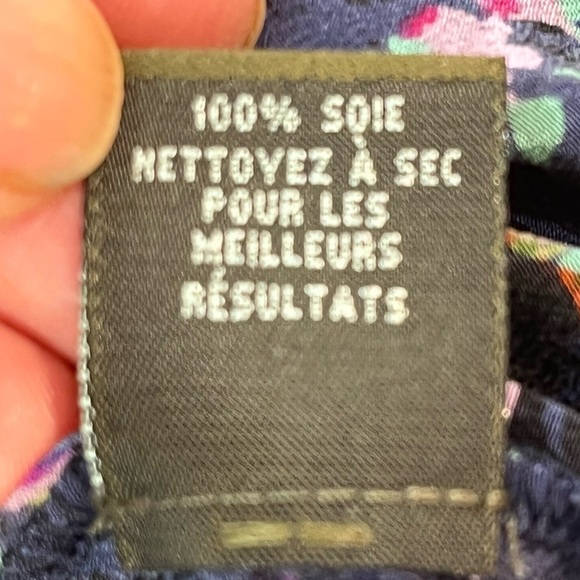 FEI Women's 100% Silk Floral Shift Dress Blue, Purple, Pinks Size 2 Old Money - Picture 8 of 10